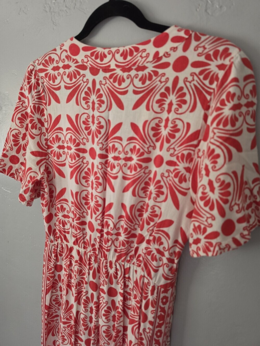 Farm Rio Anthropologie Printed Carmina Button Front Jumpsuit Small - Picture 11 of 12